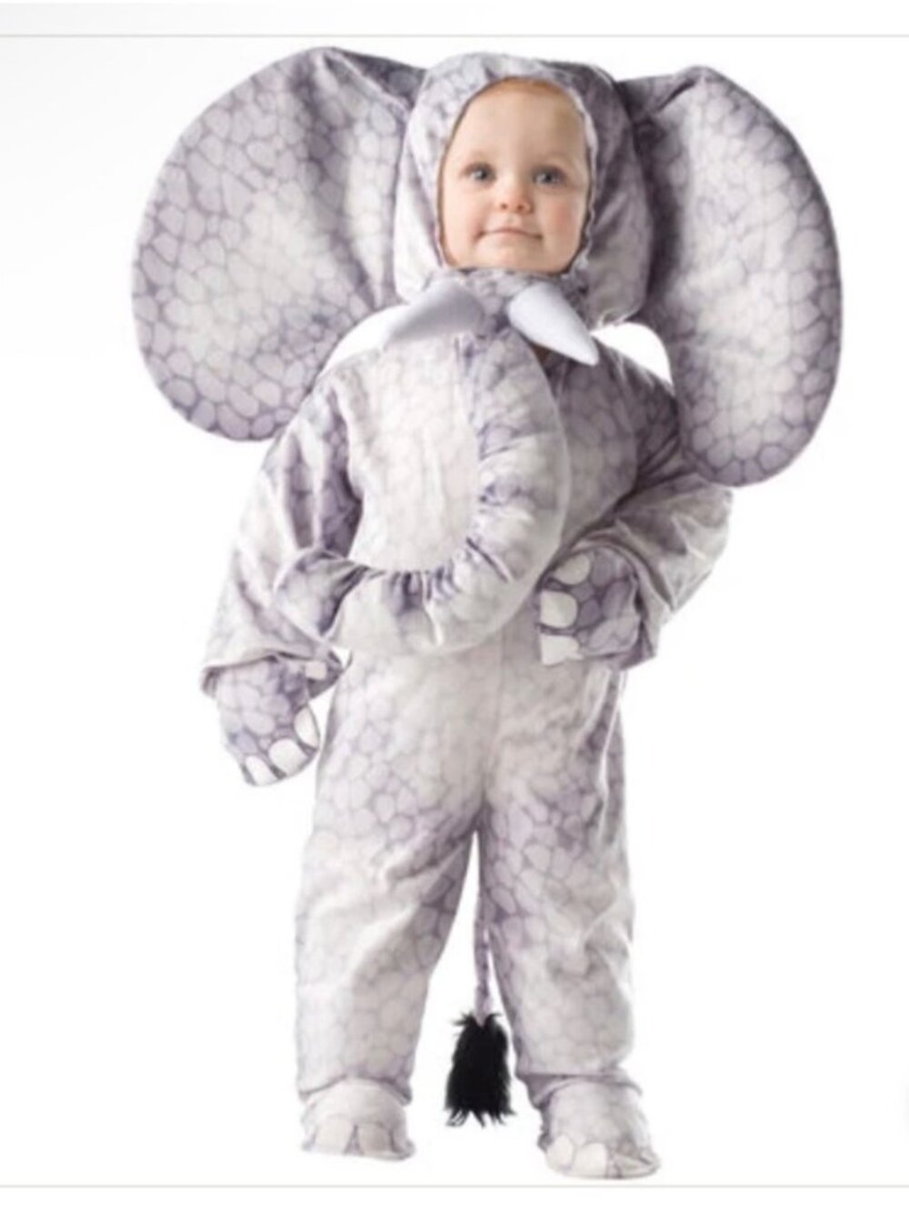 Underwraps Elephant Baby Costume Size Medium 18-24 Mo
